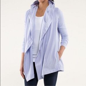 Lululemon Blissed Out Wrap in Cool Breeze Lavender Hoodie